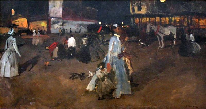 George Hendrik Breitner An Evening on the Dam in Amsterdam